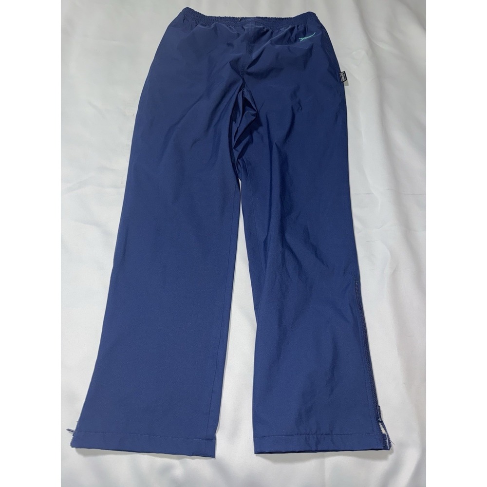 Asics gore tex track pants MENS M 26x29" Nylon Blus  Ankle Zip VINTAGE Y2K 90s